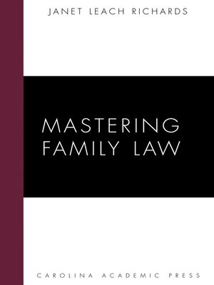 cover image of Mastering Family Law
